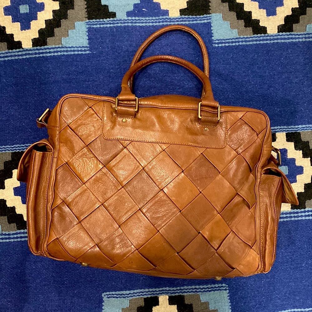 Genuine Leather Weekender Overnight Bag